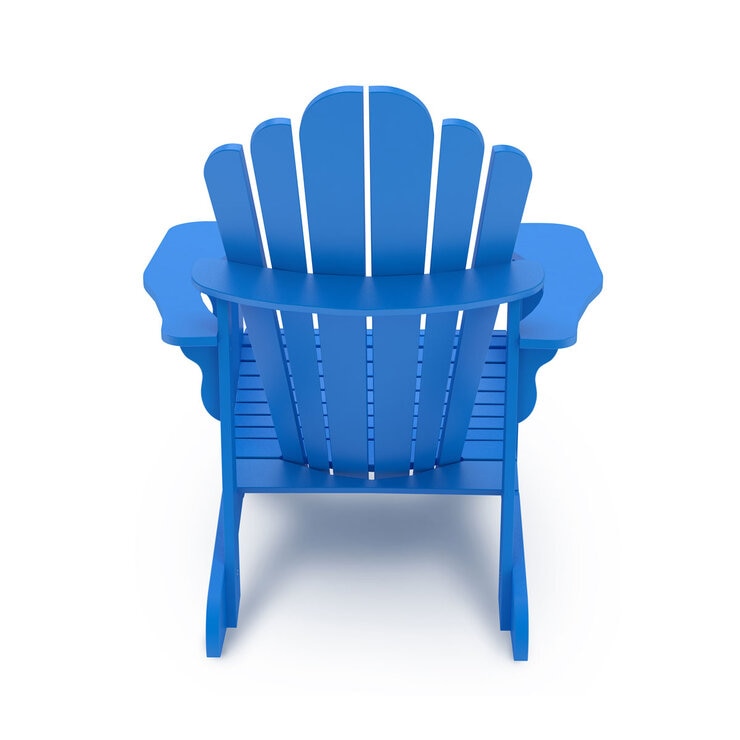 Leisure Line Adirondack Faux Wood Garden Chair in Blue