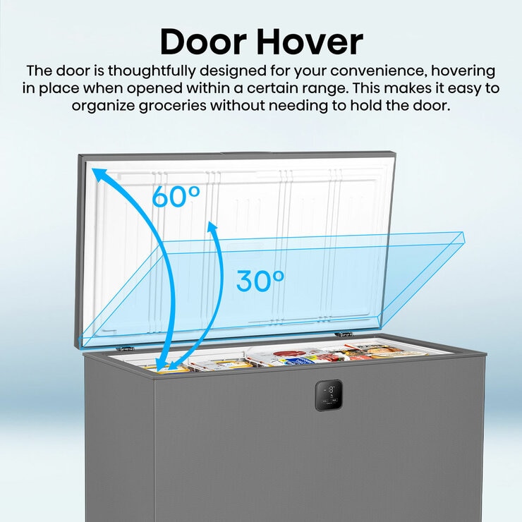 Hisense FT280WN3SGD, 277L Chest Freezer, D Rated in Silver