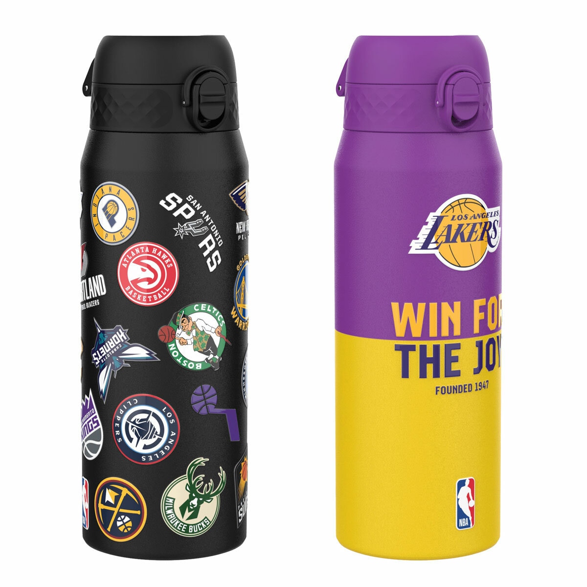 Ion8 NBA Insulated Steel Water Bottle 750ml, 2 Pack in 4 Sets