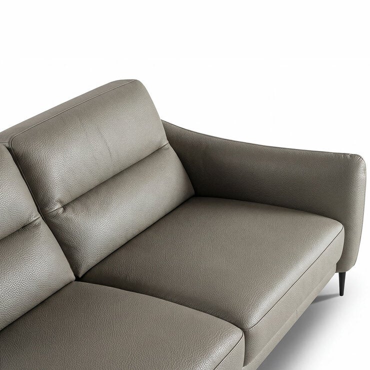 Nicoletti Jupiter Grey Leather 2 Seater Sofa Nicoletti Jupiter Grey Leather 2 Seater Sofa