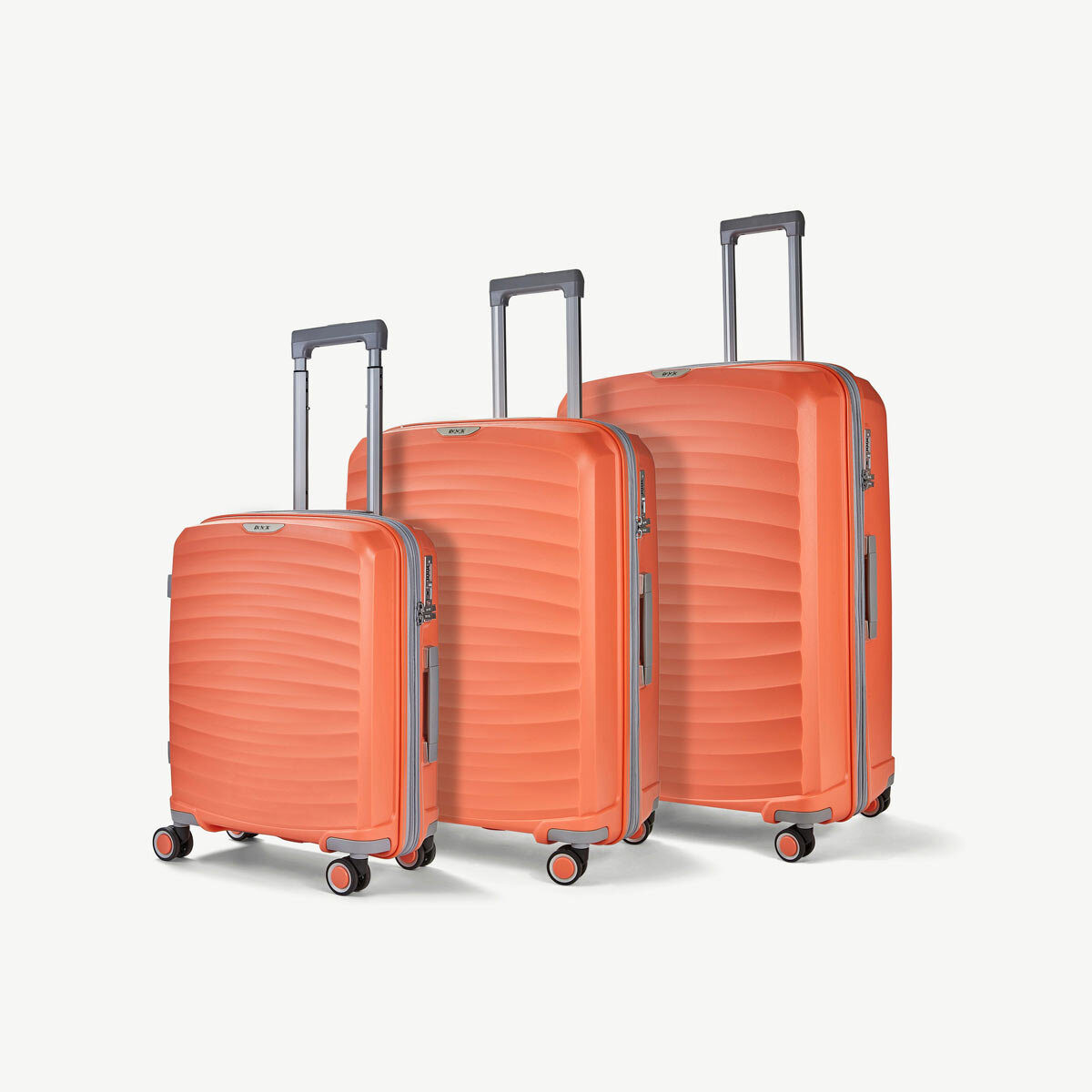 Rock Sunwave 3 Piece Hardside Luggage Set in 3 Colours