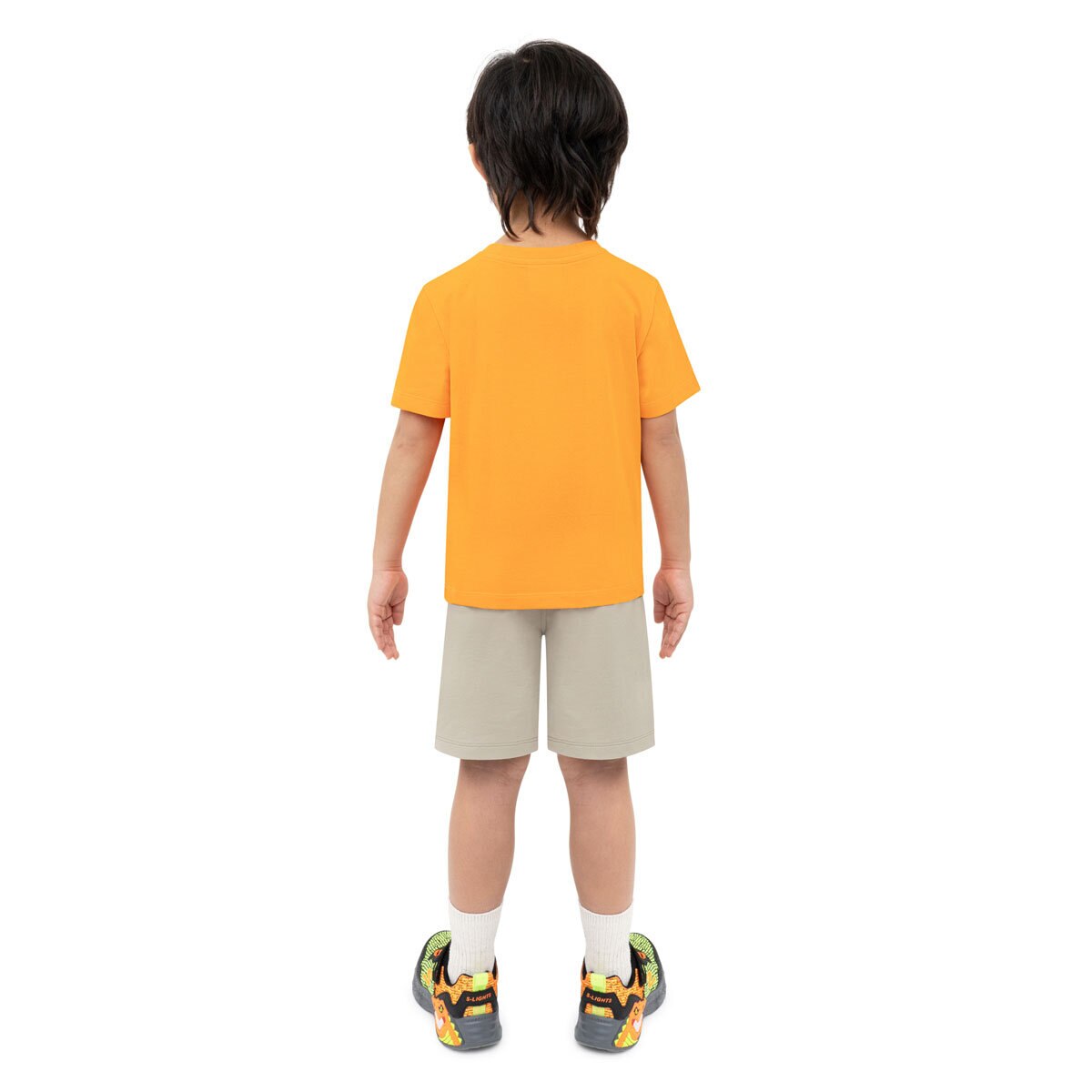 Skechers Kids Tee & Short 3 Piece Set in Orange