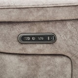 Oscar Grey Fabric Power Reclining Armchair with Power Headrest
