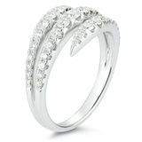 0.87ctw Round Brilliant Cut Diamond Ring, 18ct White Gold