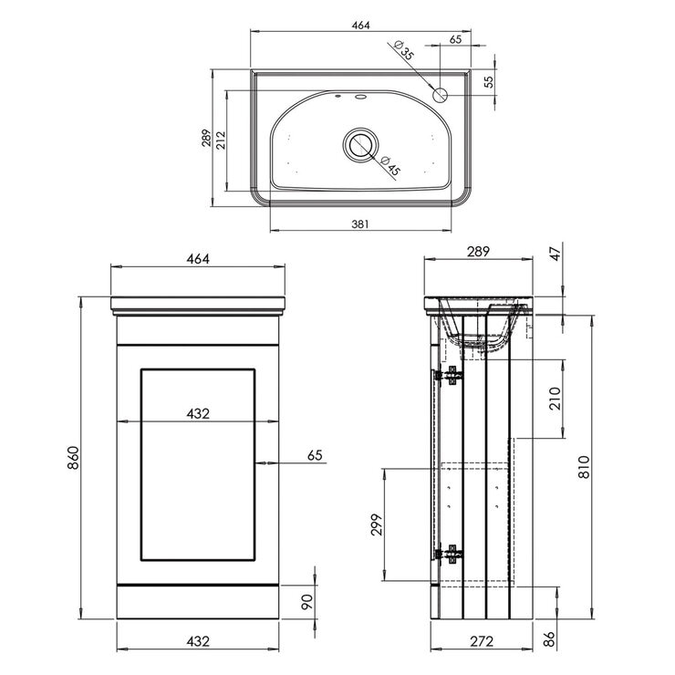 Tavistock Ashby Cloakroom Floor Mounted with Basin, in 2 colours at costco.co.uk