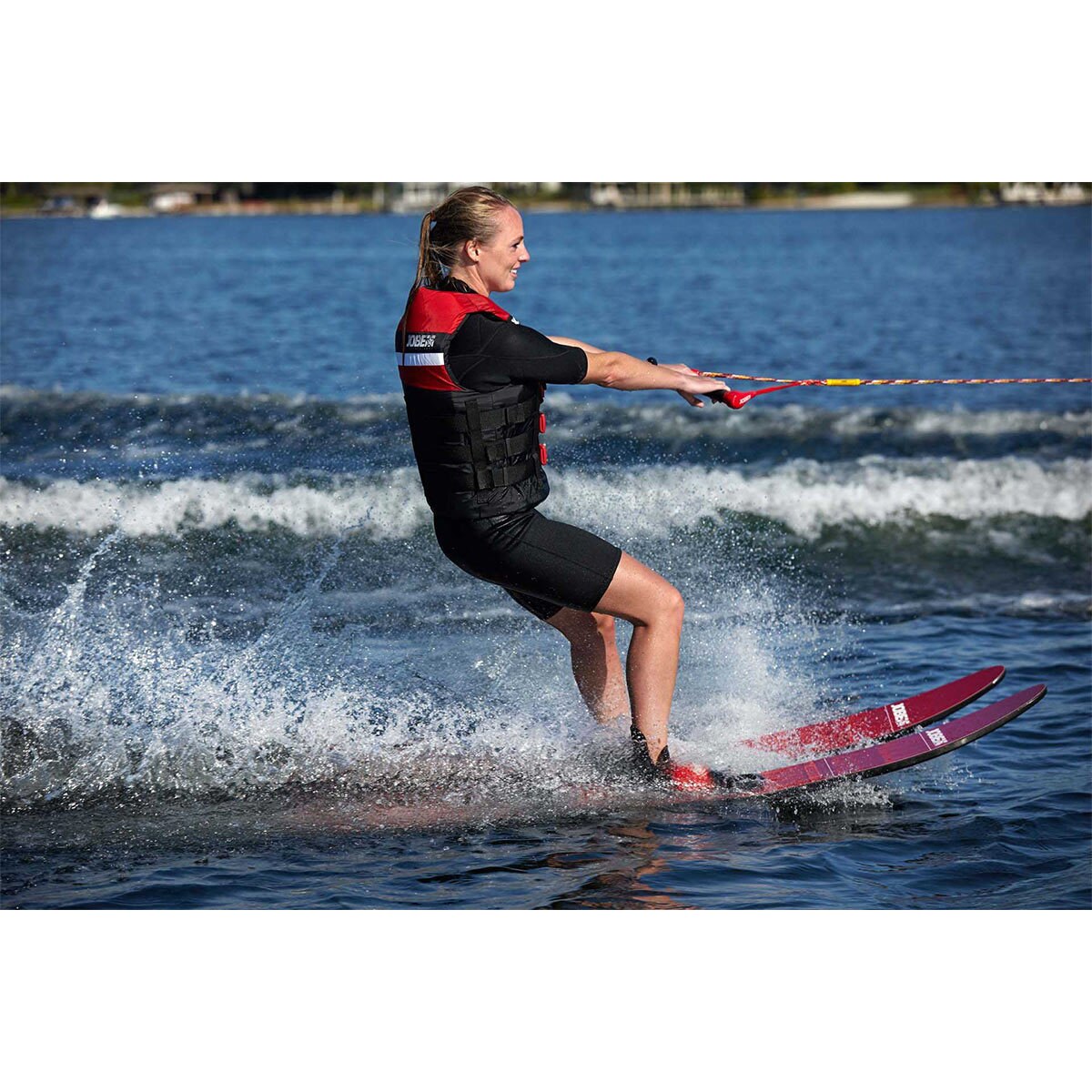 Jobe Allegre 67" (170.2cm) Combo Skis Package in Red Costco UK