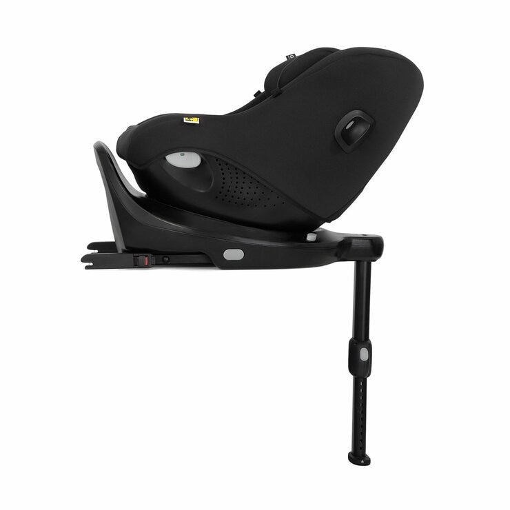 Studio image of the Joie I-Pivot Car Seat from the side, reclined Studio image of the Joie I-Pivot Car Seat from the side, reclined