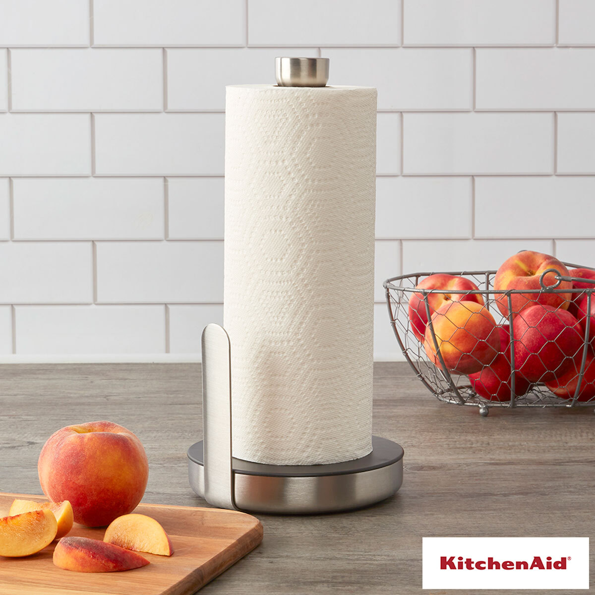 Home it USA Stainless Steel Stainless Steel Countertop Paper Towel Holder  in the Paper Towel Holders department at