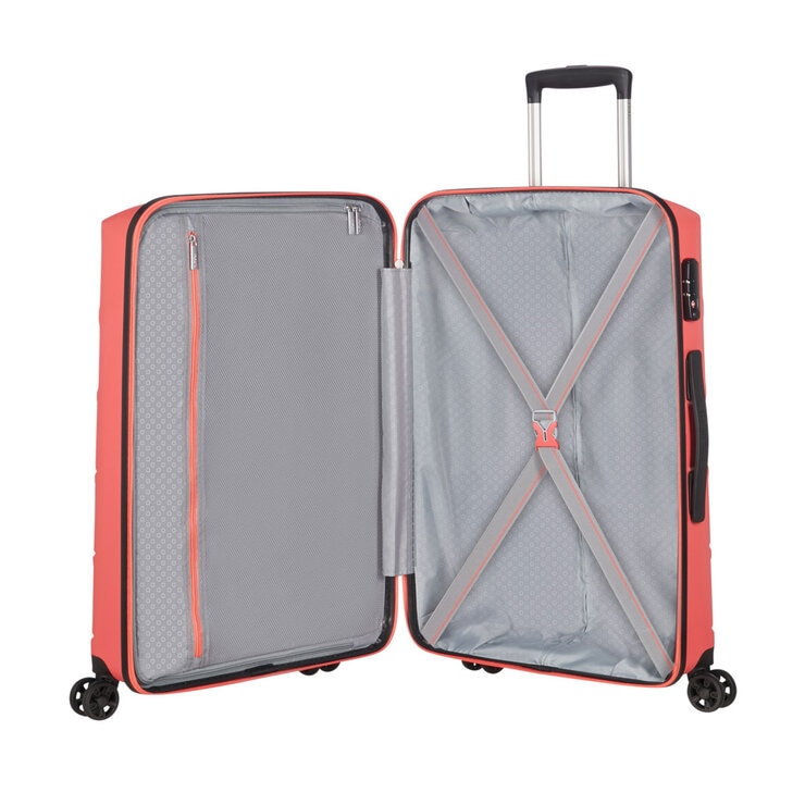 American Tourister Summer Splash 3 Piece Hardside Luggage Set in Coral Pink American Tourister Summer Splash 3 Piece Hardside Luggage Set in Coral Pink