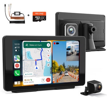 Rexing Wireless Multimedia Receiver CPDuo-7 – CarPlay + Android Auto + Dash Cam Feature