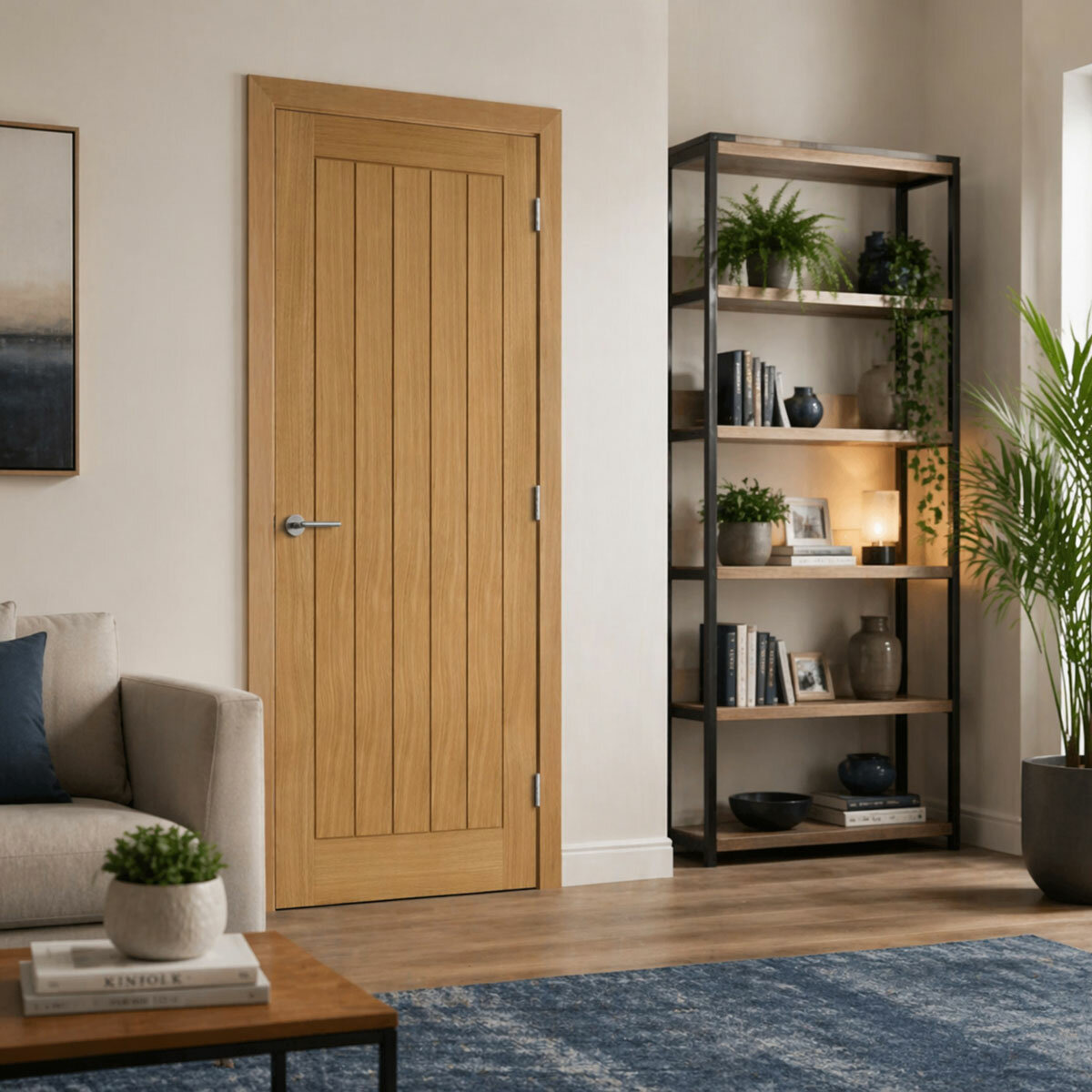 Mendes Internal FD30 Prefinished Fire Door - Oak Wiltshire in 3 Sizes