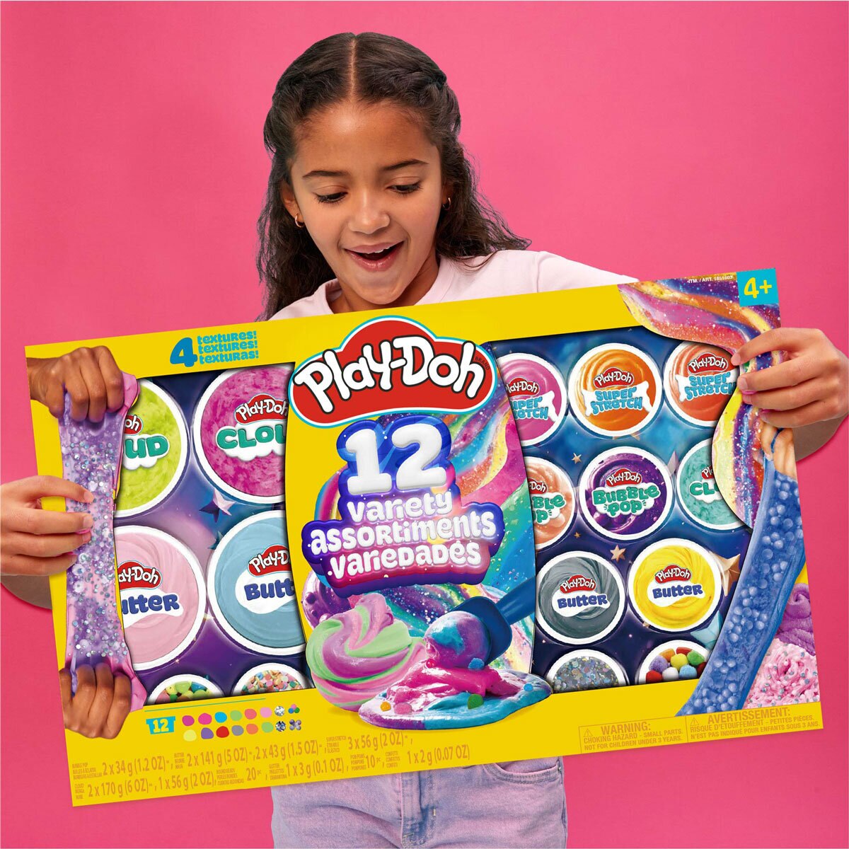 Play-Doh 12 Variety Compounds, Cloud, Butter, Bubble Pop, Super Stretch (4+ Years)