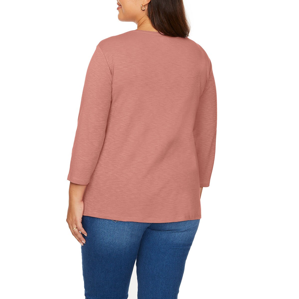 Kirkland Signature Ladies Boatneck Tee in Pink
