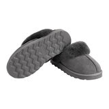 Kirkland Signature Women's Shearling Slippers in Grey
