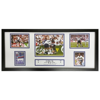 Paul “Gazza” Gascoigne Signed Framed Euro '96 Storyboard