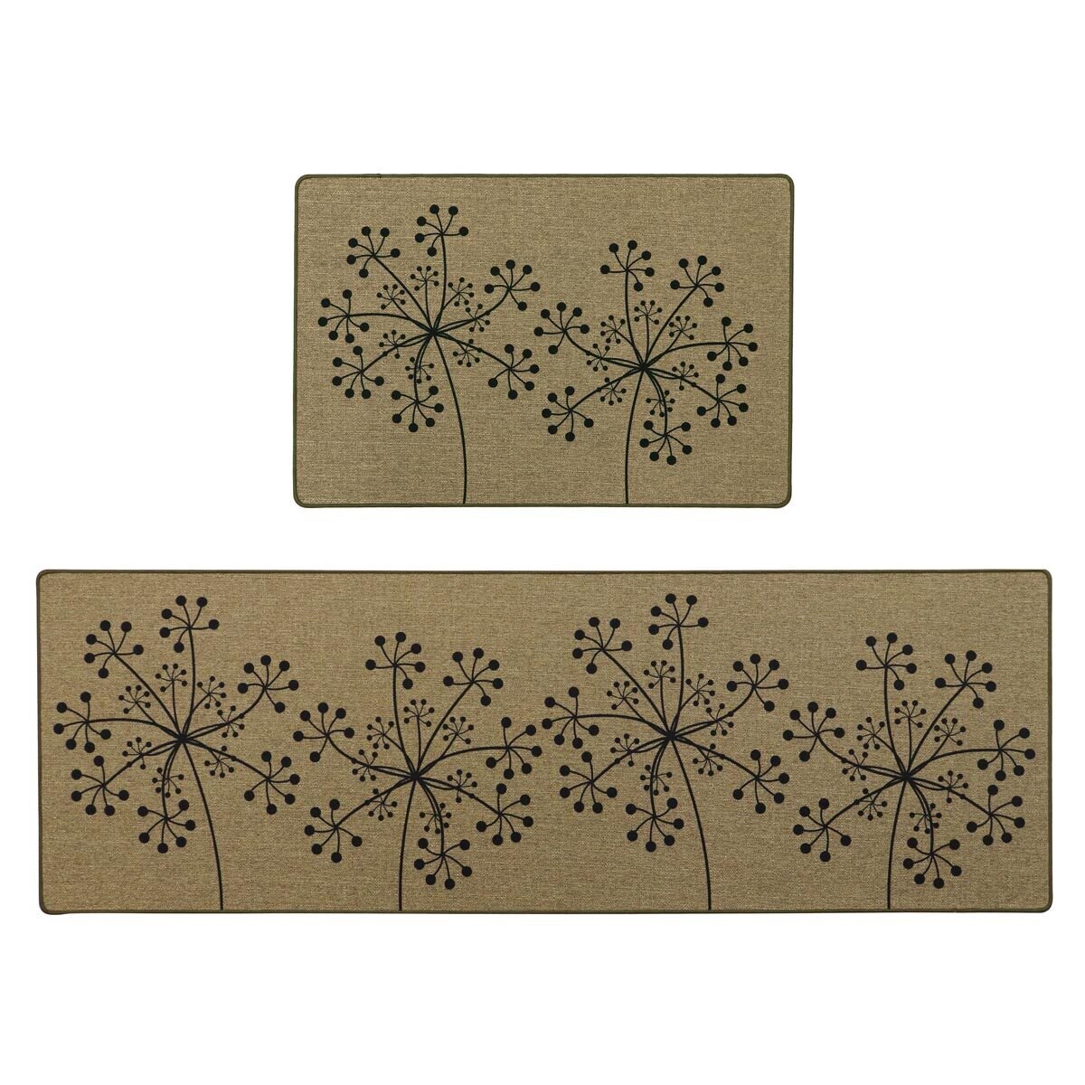 JVL Elegance Doormat and Runner Mat Pack in Dandelion Design Costco UK