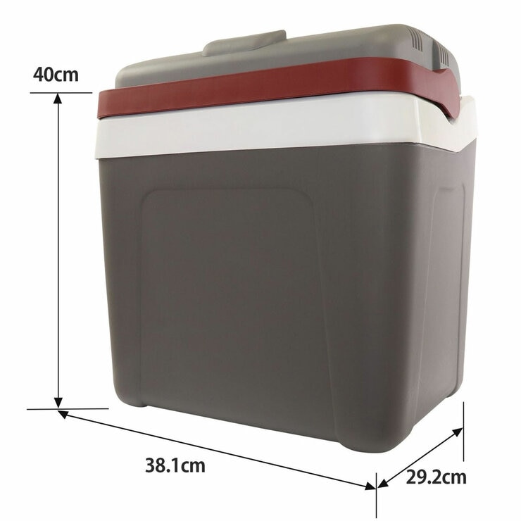 Koolatron 12V Electric Cool Box/Warm Box 24L, Self-Locking Handle