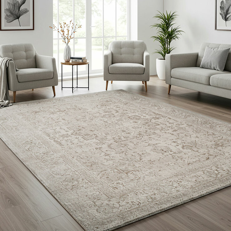 Gertmenian Cream Divina Area Rug, 200 x 274 cm Gertmenian Cream Divina Area Rug, 200 x 274 cm