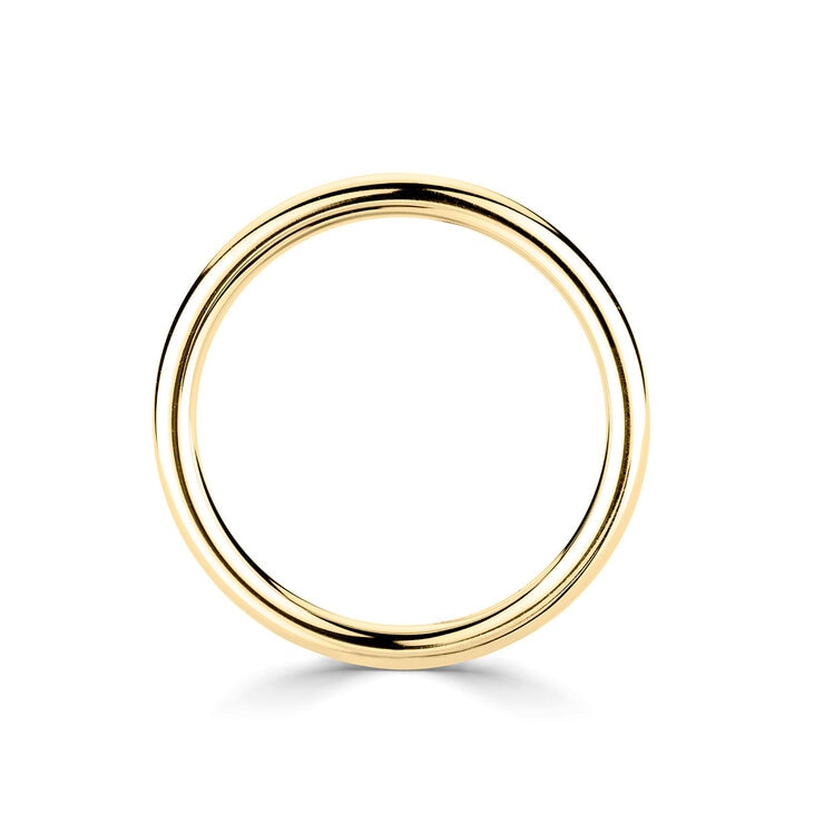 2.0mm Basic Court Wedding band. 18ct Yellow Gold