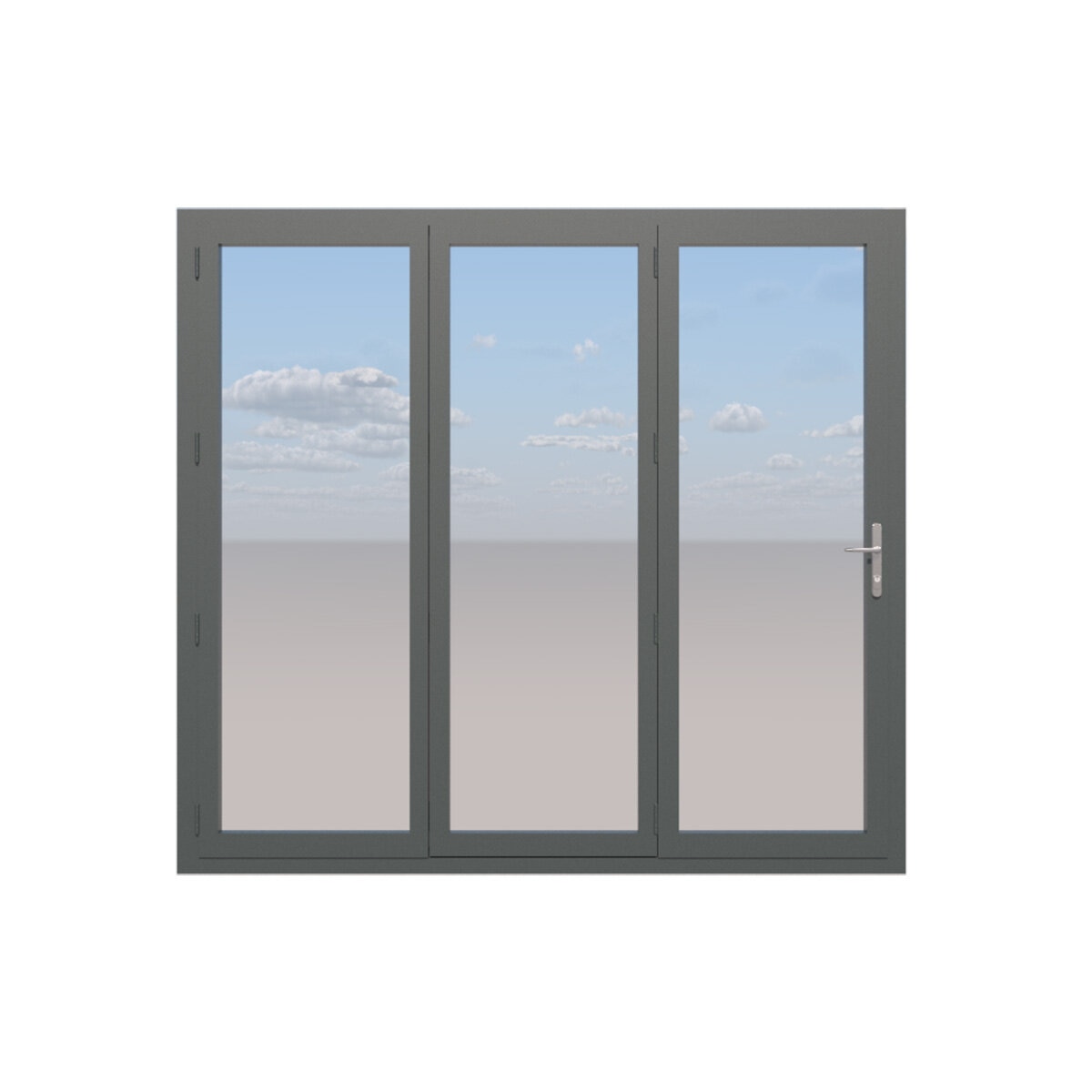 Clear Edge Bi-Fold Aluminium Door 210-230cm Height