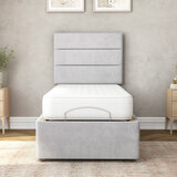 Highgrove Fenton Grey Fabric Electric Adjustable Bed Base With Medium Memory Foam Mattress Highgrove Fenton Grey Fabric Electric Adjustable Bed Base With Medium Memory Foam Mattress