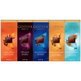 Godiva Chocolate Bar Assortment, 10 x 90g