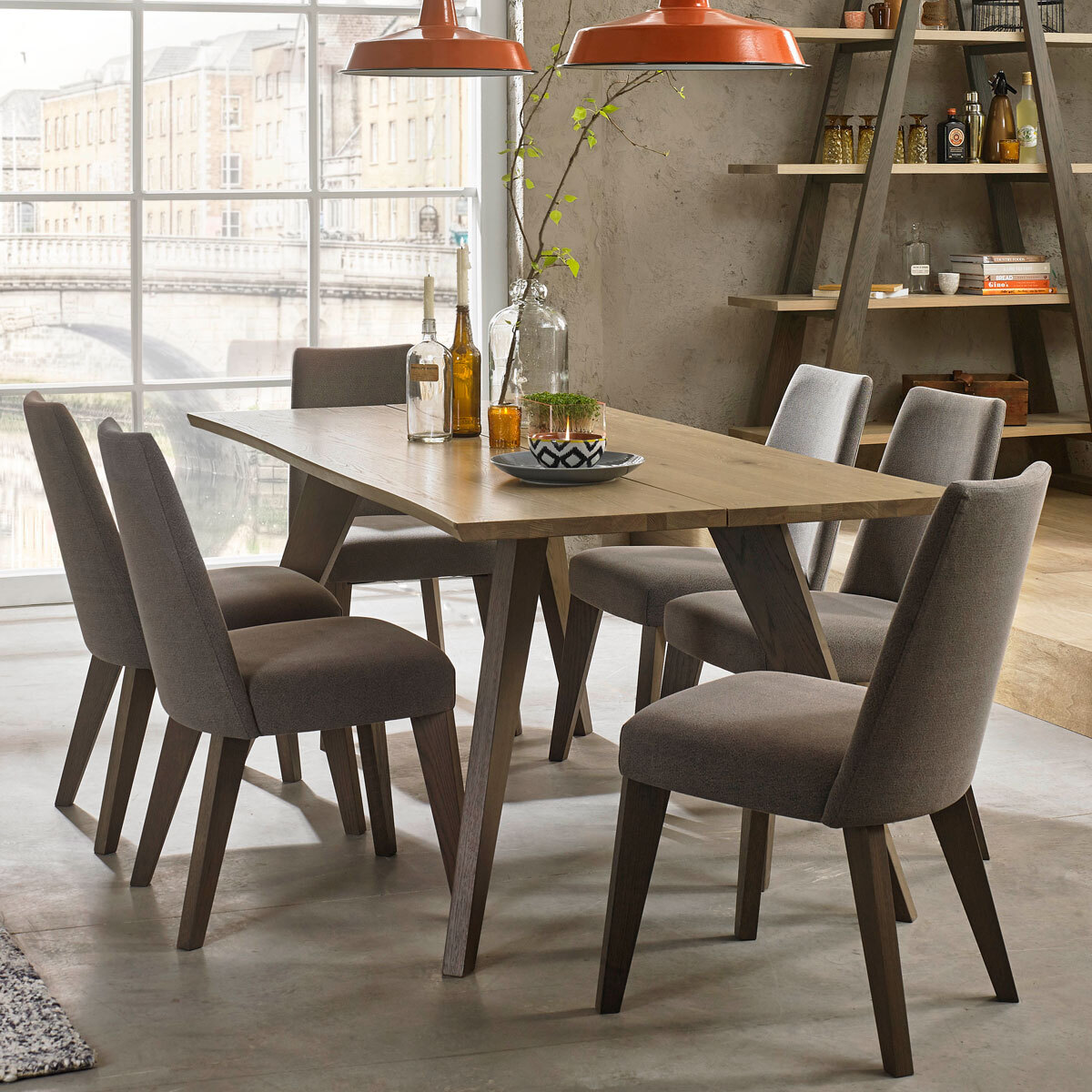 6 seater dining table and chairs