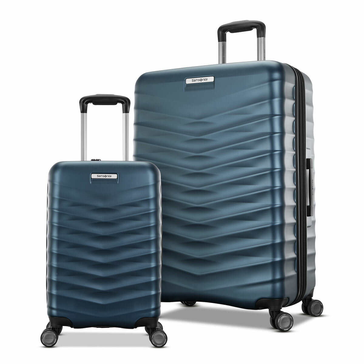 Samsonite Precision DLX 2-piece Hardside Expandable Spinner Luggage Set in Lagoon Blue