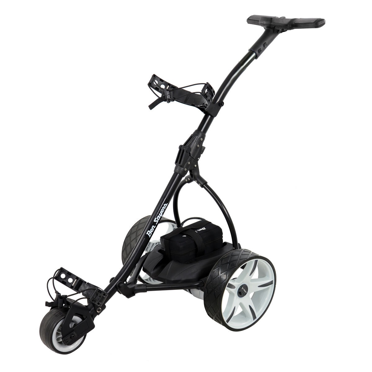 Ben Sayers 18-Hole Electric Golf Trolley in Black and White