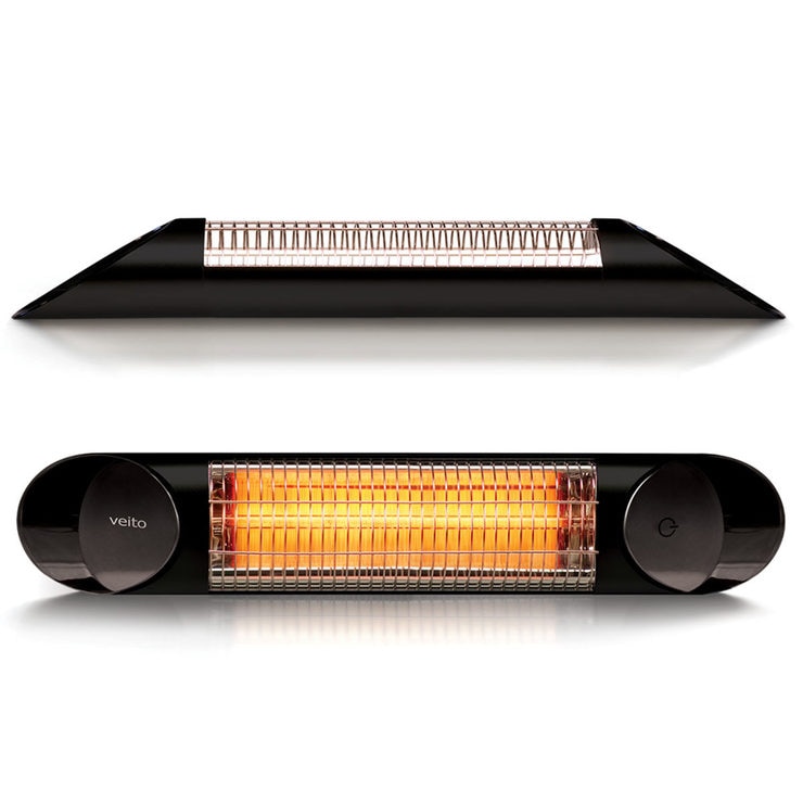 Veito Blade Mini Indoor And Outdoor Carbon Infrared Heater - Black Veito Blade Mini Indoor And Outdoor Carbon Infrared Heater - Black