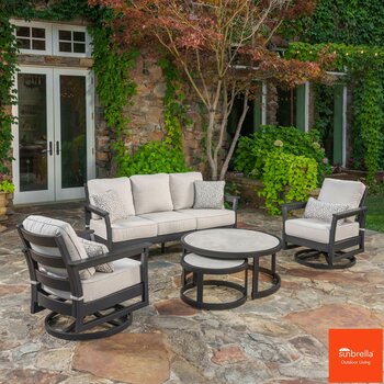 SunVilla Fairchild 5 Piece Deep Seating Patio Set+ Cover