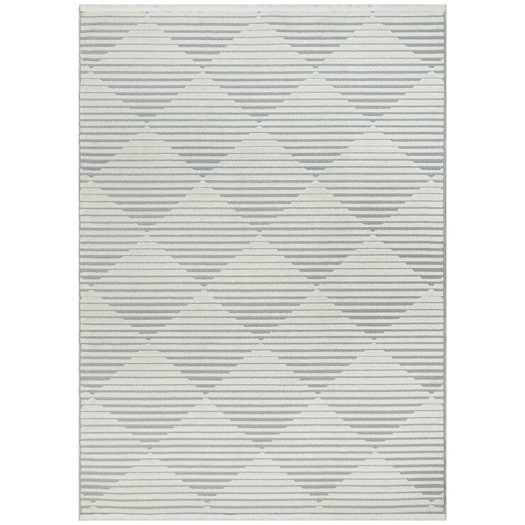 Concept Looms Jazz Grey Diamond Indoor Outdoor Rug, in 2 Sizes