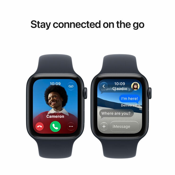 Buy Apple Watch SE 3 GPS, 44mm Midnight Aluminium Case with Navy Blue Spot Band S/M, MJL74MP/A at costco.co.uk
