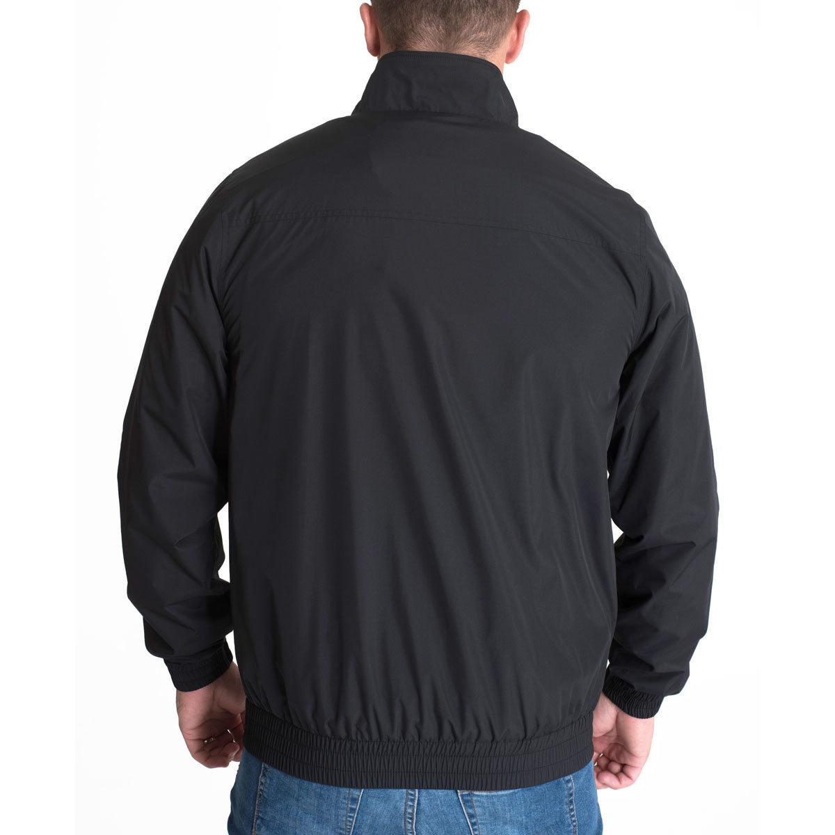 London Fog Mall Men's Lightweight Bomber Jacket in Black, Large Costco UK
