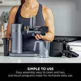 Lifestyle image of Ninja Cold Press Juicer showing nutrient rich juices Lifestyle image of Ninja Cold Press Juicer showing nutrient rich juices