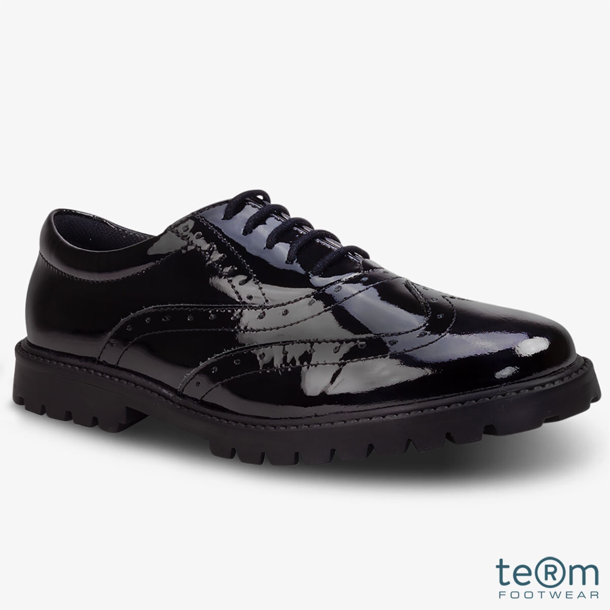 Ladies black discount brogues size 7