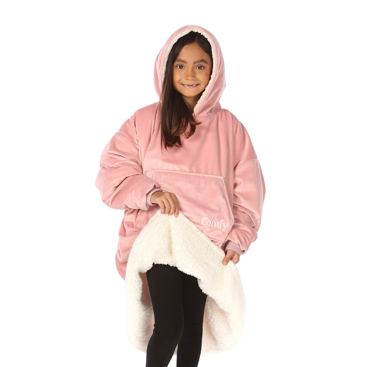 The Comfy Oversized Children's Hoody, Pink | Costco UK