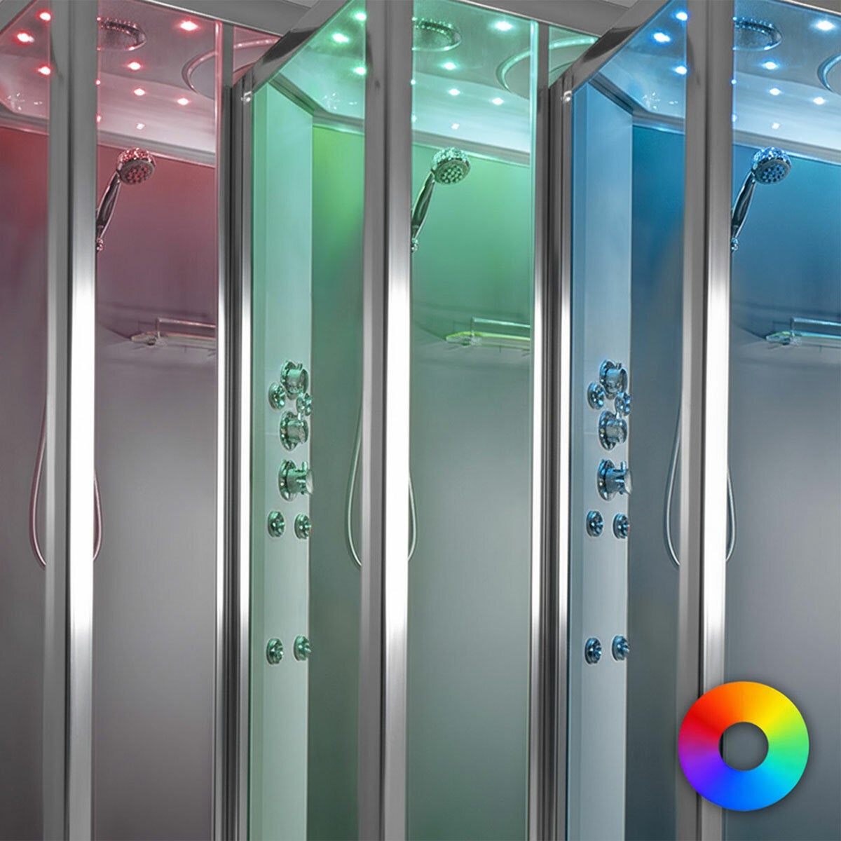 Insignia Diamond 1150 x 850mm Rectangular Steam Shower Insignia Diamond 1150 x 850mm Rectangular Steam Shower