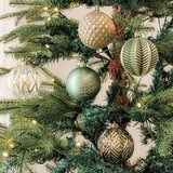 Shatter Resistant Christmas Ornaments - 80 pack