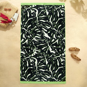 Oversized 100% Cotton Beach Towel, In 2 Designs