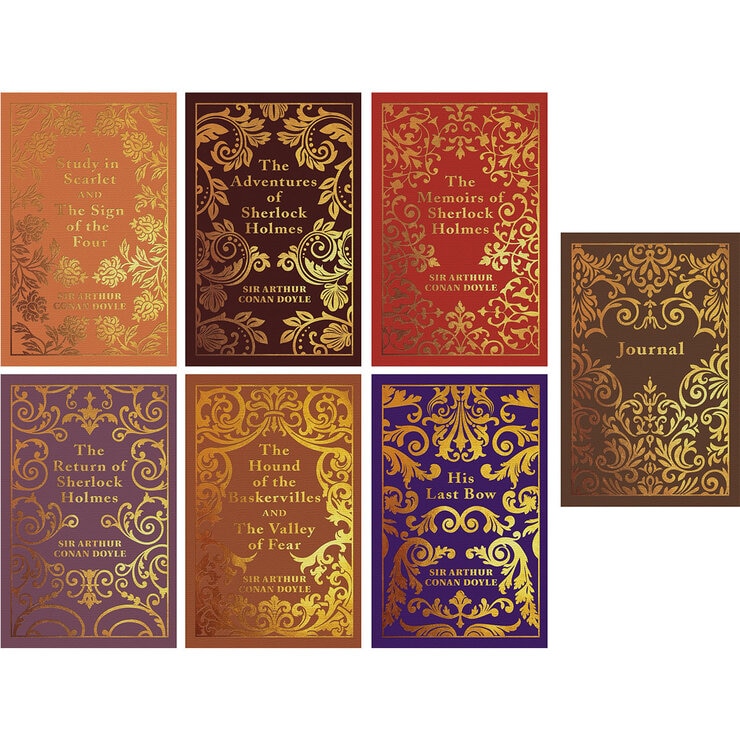 Classic Books Box Set and Journal, Sherlock Holmes Collection Classic Books Box Set and Journal, Sherlock Holmes Collection