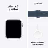 Buy Apple Watch SE GPS, 40mm Silver Aluminium Case with Storm Blue Sport Band S/M, MRE13QA/A @costco.co.uk