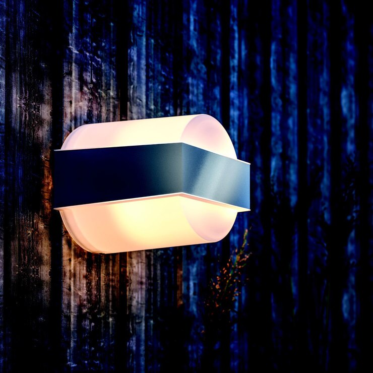 Philips Mygarden Led Wall Light In Gravel Inox Costco Uk
