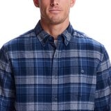 Weatherproof Vintage Men's Long Sleeve Flannel Shirt in Black