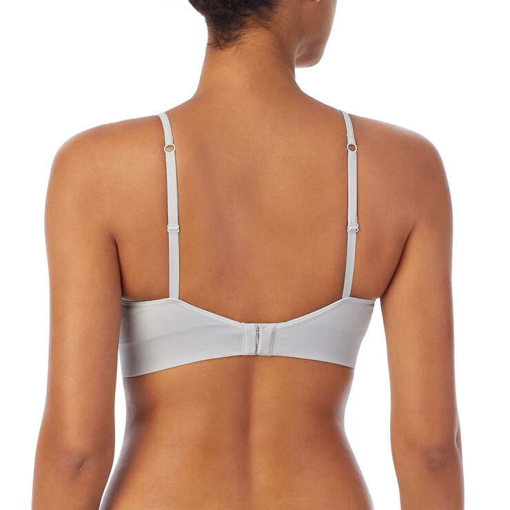 DKNY Seamless Bralette 2 Pack in Pink & Grey