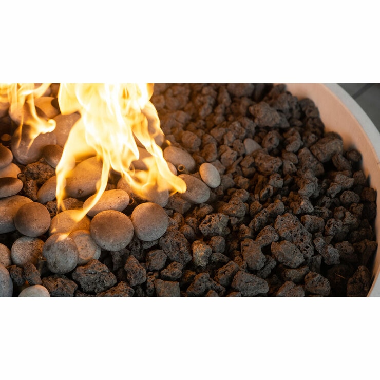Solus Decor Hemi 19.6kW Gas Fire Bowl Bundle in Dark Grey