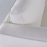 Natuzzigroup Cream Leather Sectional Sofa