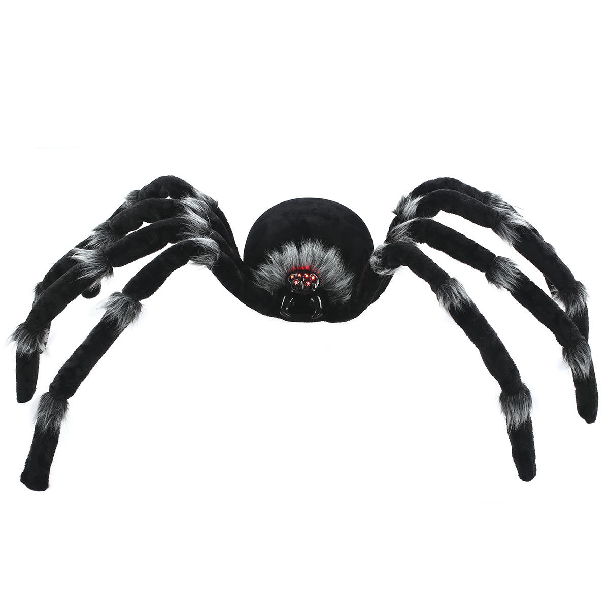 Halloween 7ft (213.4 cm) Huge Spider with 6 LED Light Up Eyes