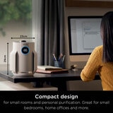 Lifestyle image of Shark NeverChange5 Air Purifier with compact design