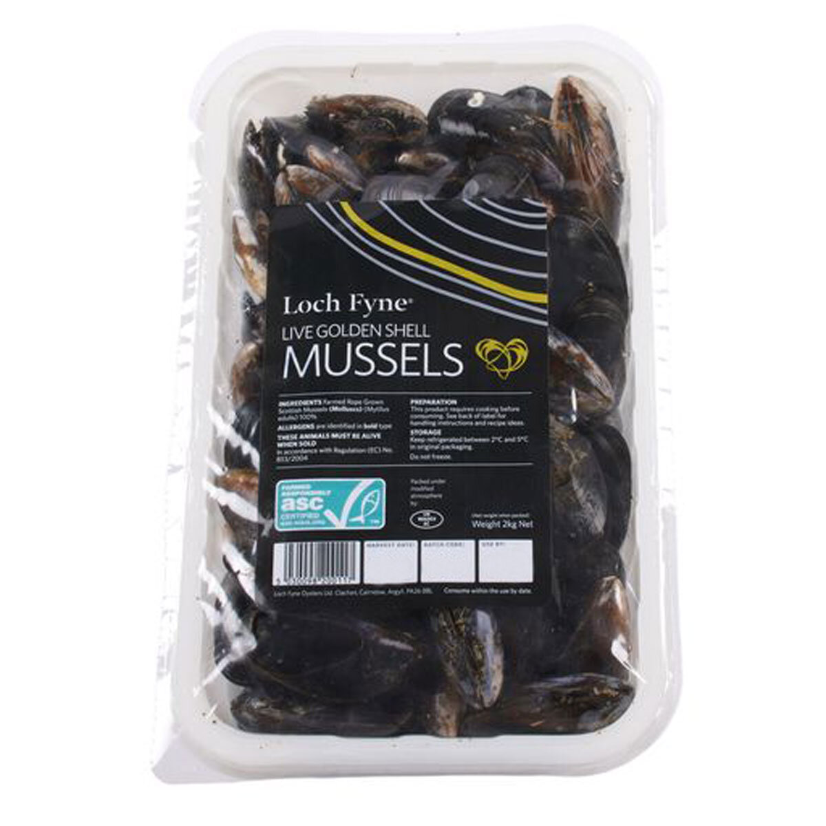 Pack of Fresh Scottish Mussels